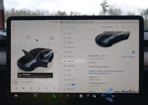 2024 Tesla Model Y Performance Dual Motor All-Wheel Drive из США, поврежденный, VIN 7SAYGDEF5RA328497